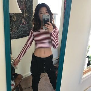 Striped crop top